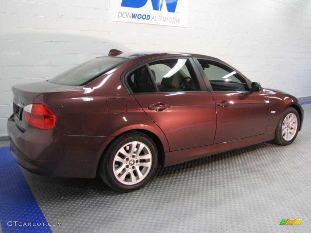 2006 3 Series 325xi Sedan - Barrique Red Metallic / Beige photo #4