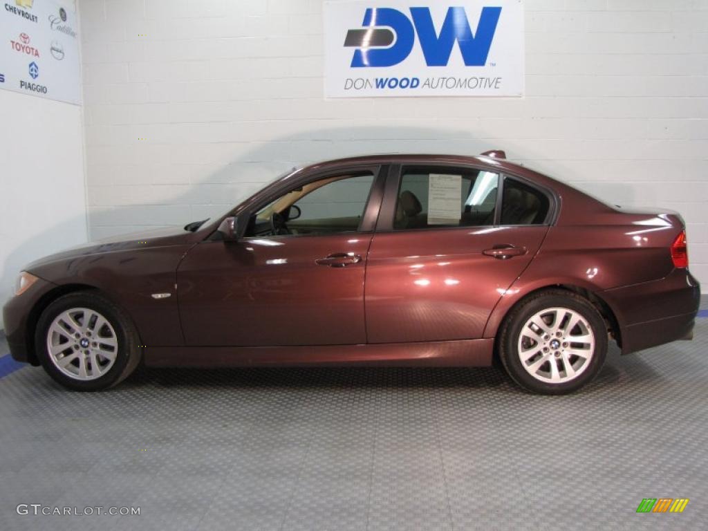 2006 3 Series 325xi Sedan - Barrique Red Metallic / Beige photo #5