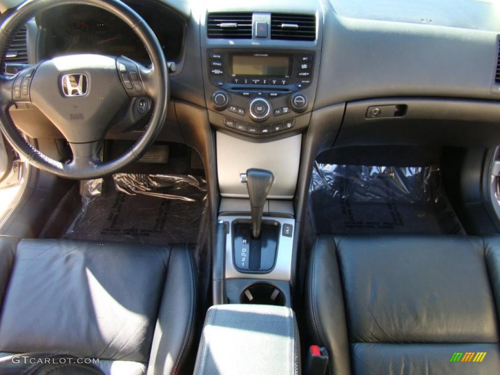 2003 Accord EX-L Coupe - Satin Silver Metallic / Black photo #2