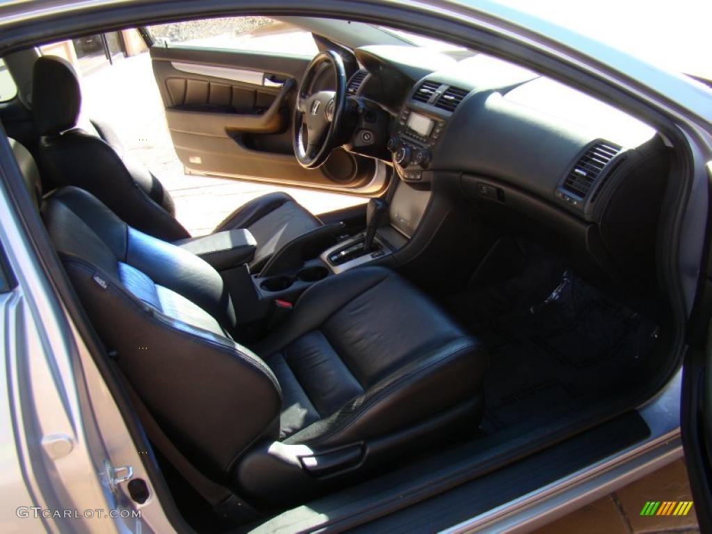 2003 Accord EX-L Coupe - Satin Silver Metallic / Black photo #3