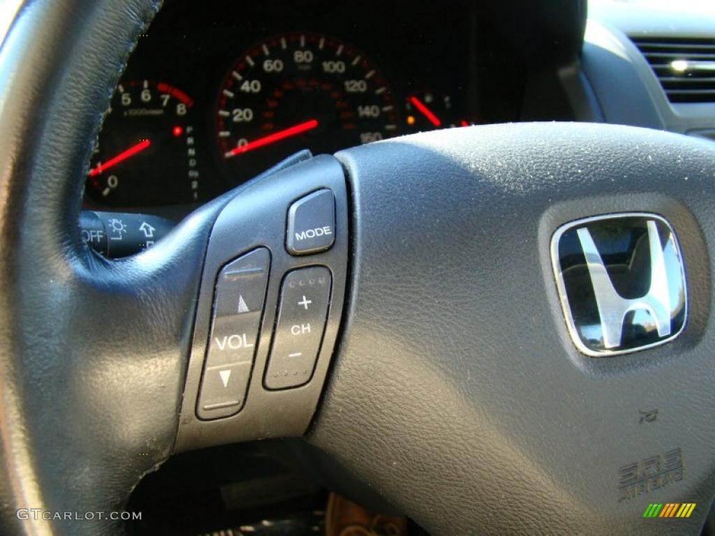 2003 Accord EX-L Coupe - Satin Silver Metallic / Black photo #6