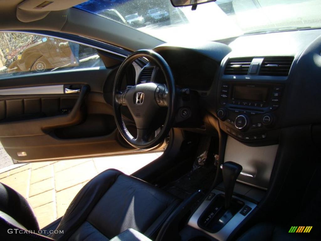 2003 Accord EX-L Coupe - Satin Silver Metallic / Black photo #17