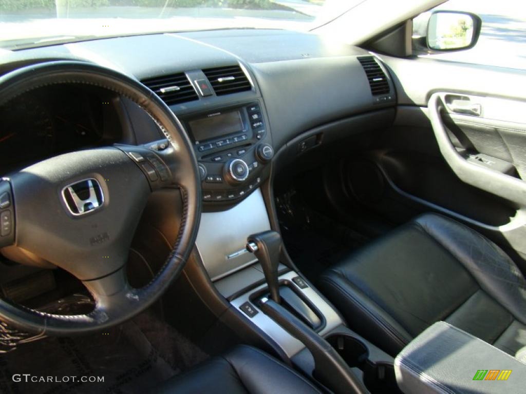 2003 Accord EX-L Coupe - Satin Silver Metallic / Black photo #18