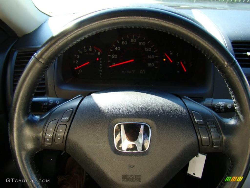 2003 Accord EX-L Coupe - Satin Silver Metallic / Black photo #22