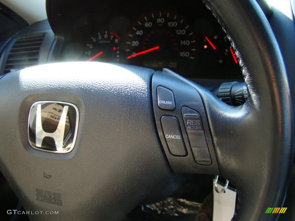 2003 Accord EX-L Coupe - Satin Silver Metallic / Black photo #23