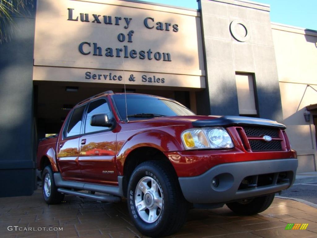 2001 Explorer Sport Trac 4x4 - Toreador Red Metallic / Dark Graphite photo #1