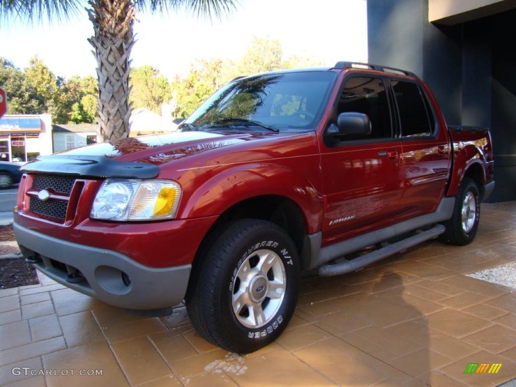 Toreador Red Metallic 2001 Ford Explorer Sport Trac 4x4 Exterior Photo #39790486