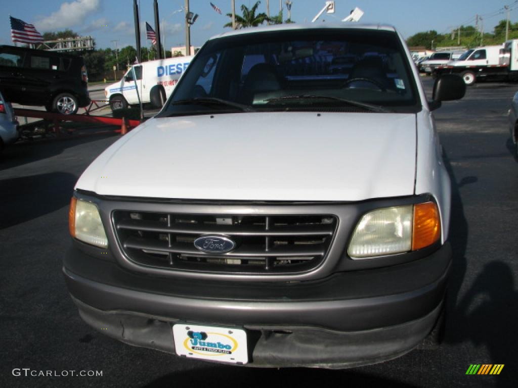 2004 F150 XL Heritage Regular Cab - Oxford White / Heritage Graphite Grey photo #3