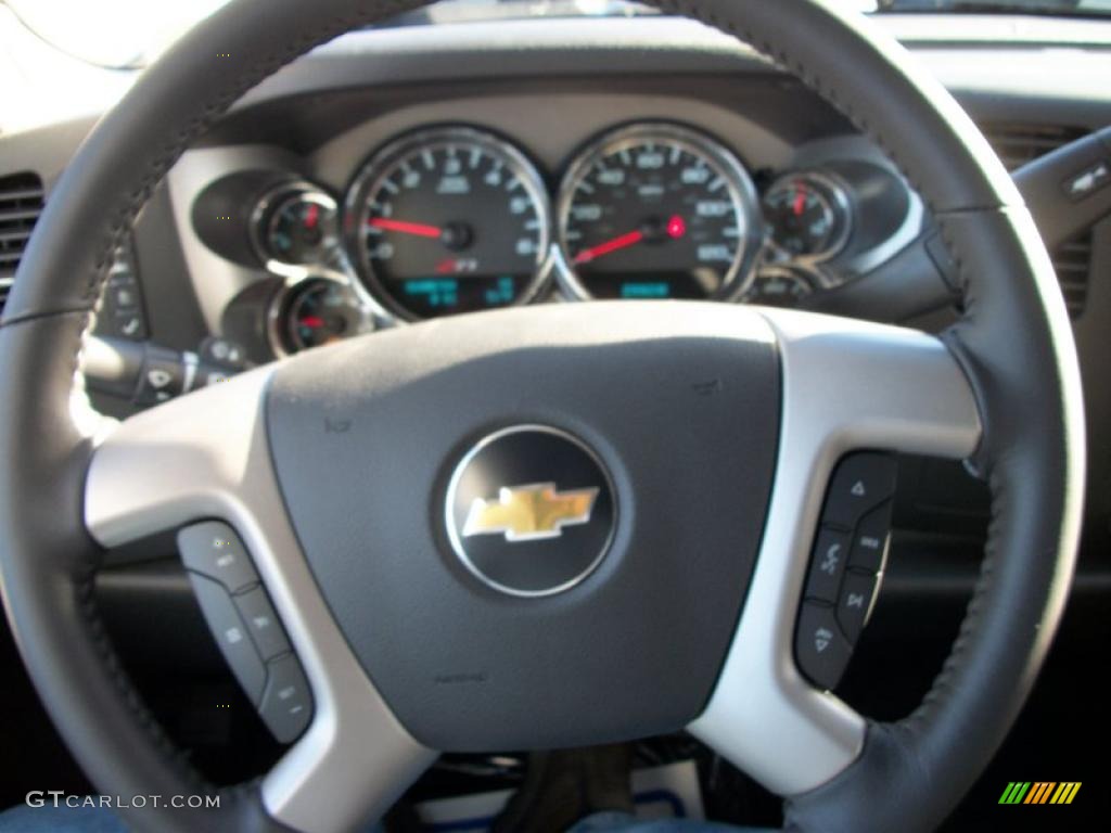 2011 Silverado 1500 LT Extended Cab 4x4 - Blue Granite Metallic / Ebony photo #42