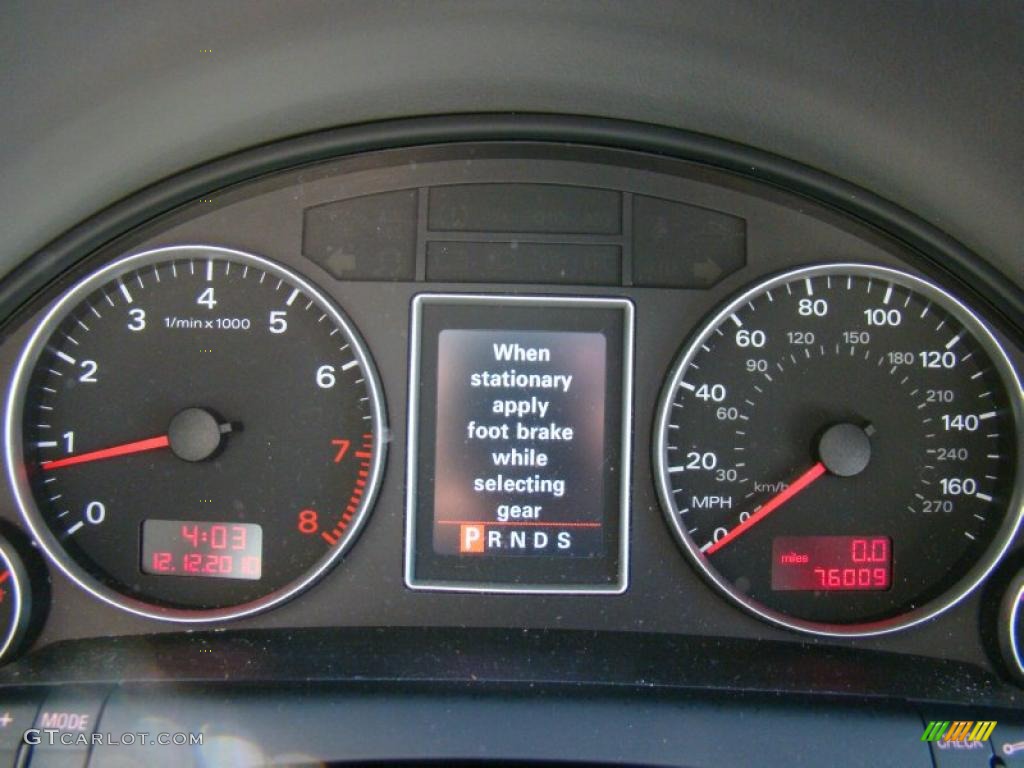 2005 Audi A4 2.0T Sedan Gauges Photo #39791962