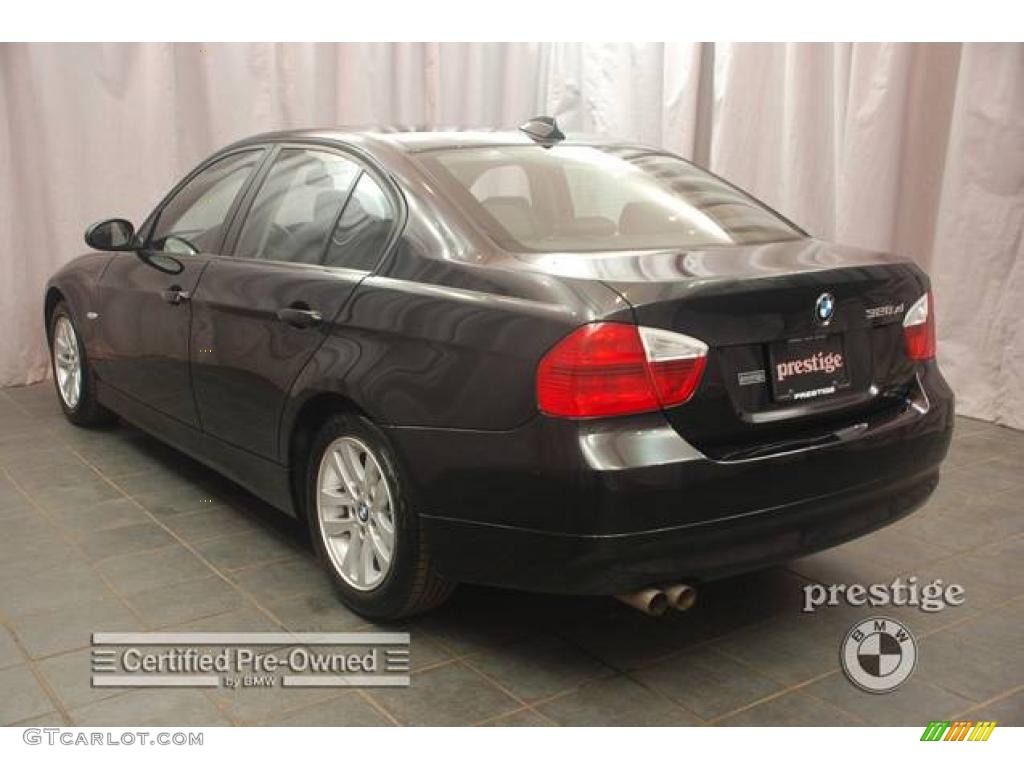 2007 3 Series 328xi Sedan - Black Sapphire Metallic / Black photo #3