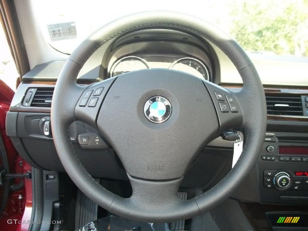 2011 BMW 3 Series 328i xDrive Sedan Saddle Brown Dakota Leather Steering Wheel Photo #39794806