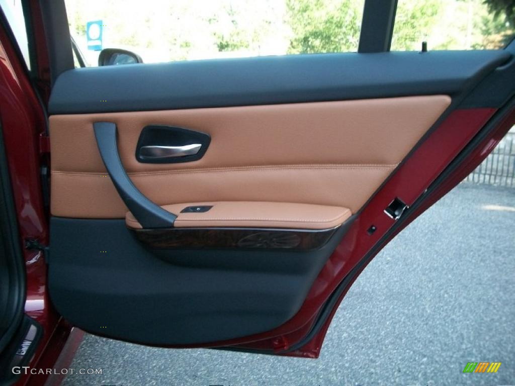 2011 BMW 3 Series 328i xDrive Sedan Saddle Brown Dakota Leather Door Panel Photo #39794938