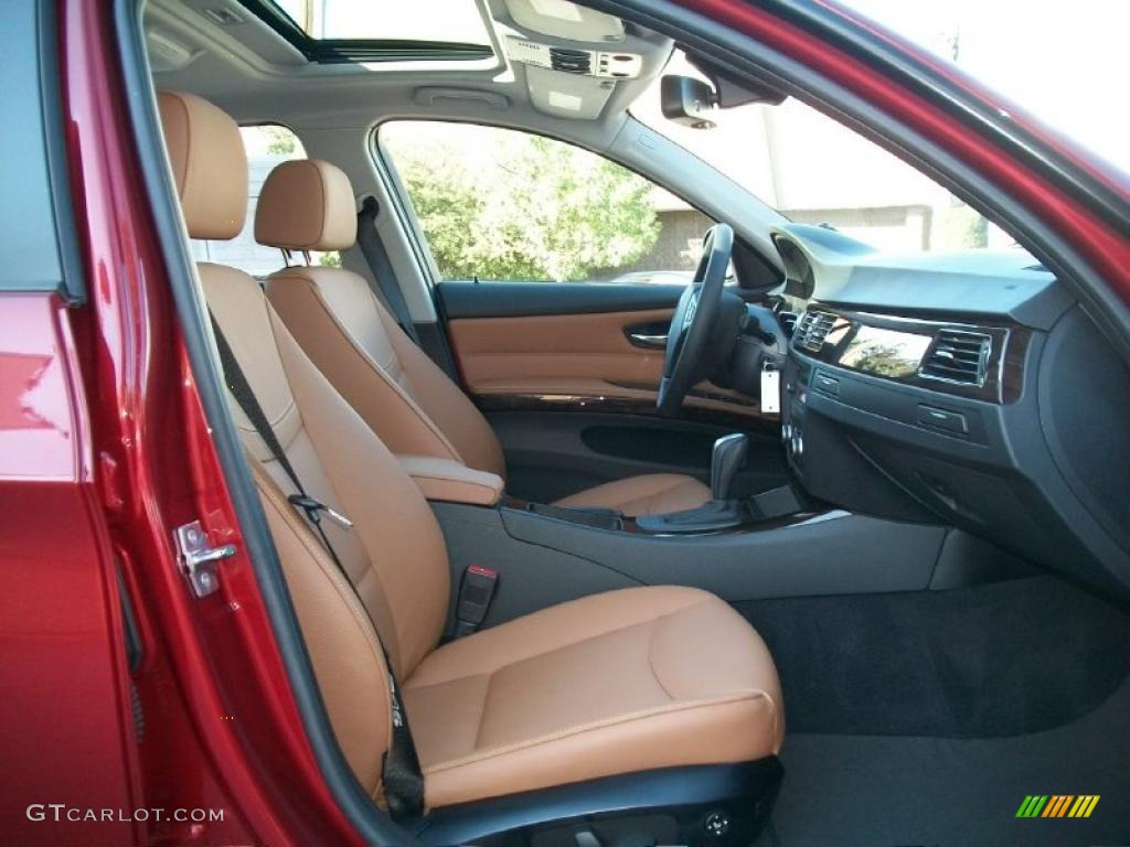 2011 3 Series 328i xDrive Sedan - Vermillion Red Metallic / Saddle Brown Dakota Leather photo #27