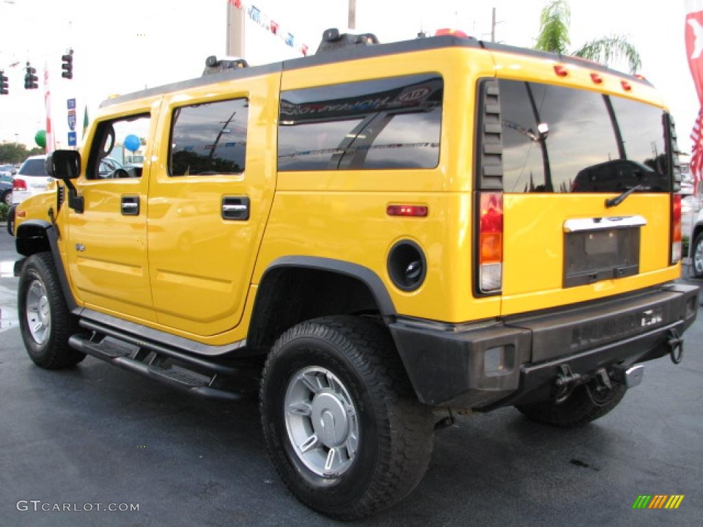 2003 H2 SUV - Yellow / Black photo #5
