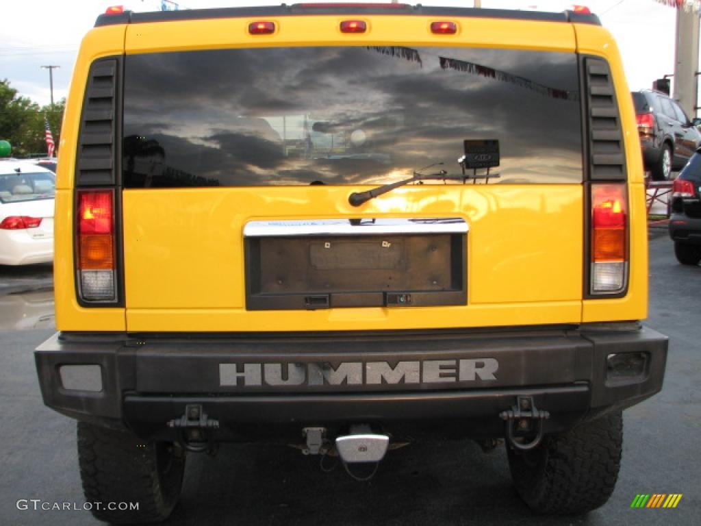 2003 H2 SUV - Yellow / Black photo #6