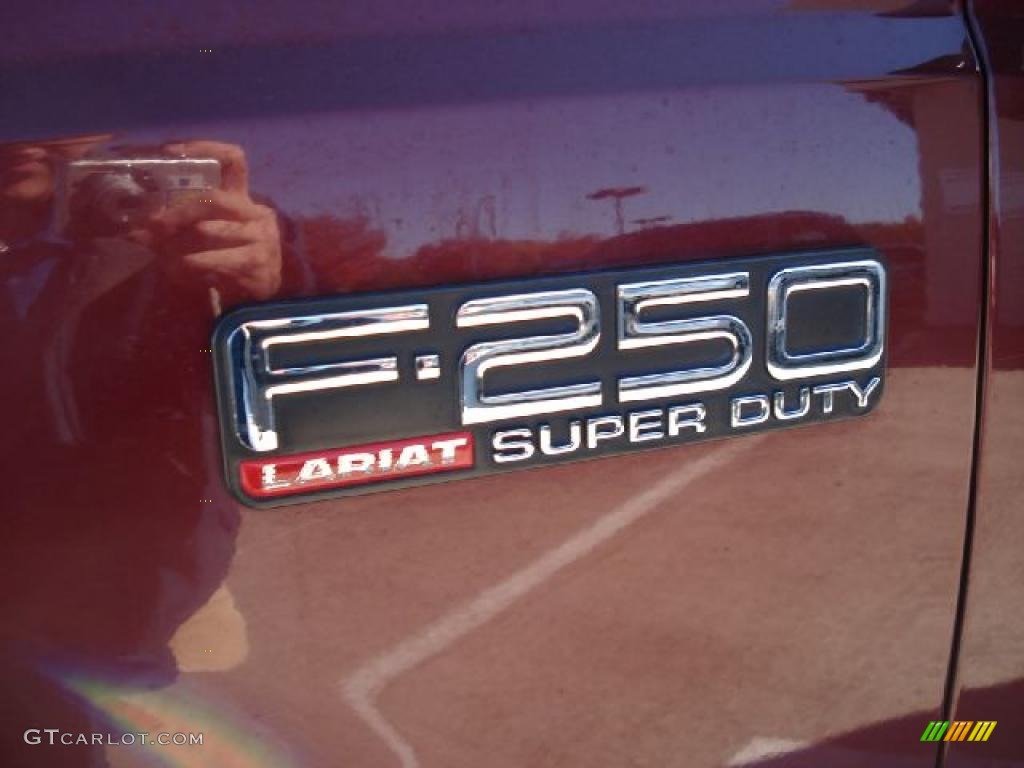 2004 F250 Super Duty FX4 SuperCab 4x4 - Dark Toreador Red Metallic / Medium Flint photo #37