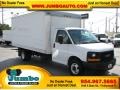 White - Savana Cutaway 3500 Commercial Moving Truck Photo No. 1