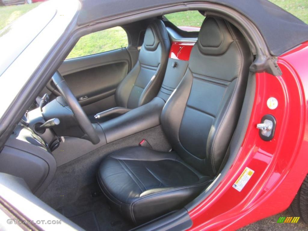 Ebony Interior 2007 Pontiac Solstice Roadster Photo #39798998