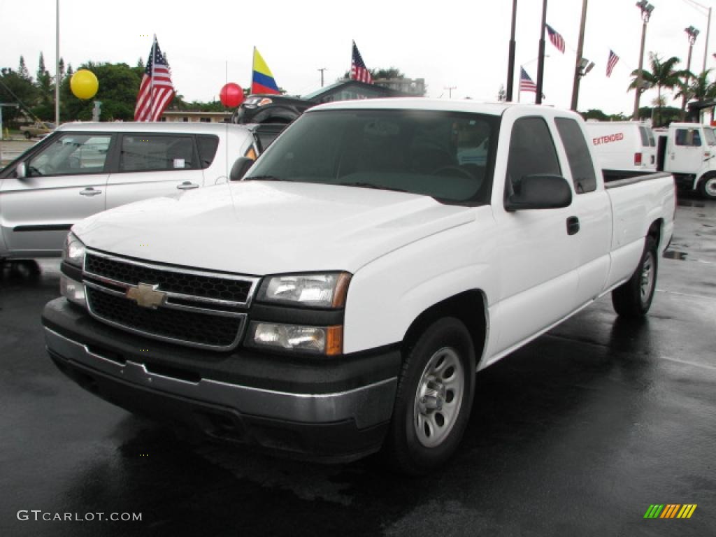 2006 Silverado 1500 Extended Cab - Summit White / Medium Gray photo #4