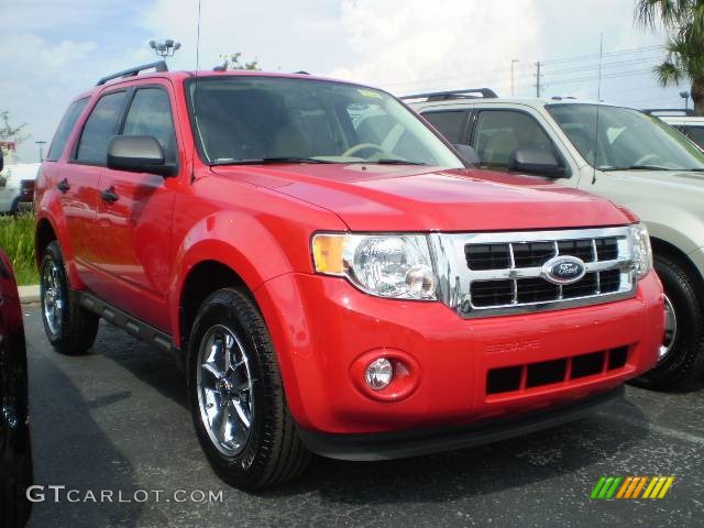 2009 Escape XLT V6 - Torch Red / Camel photo #1