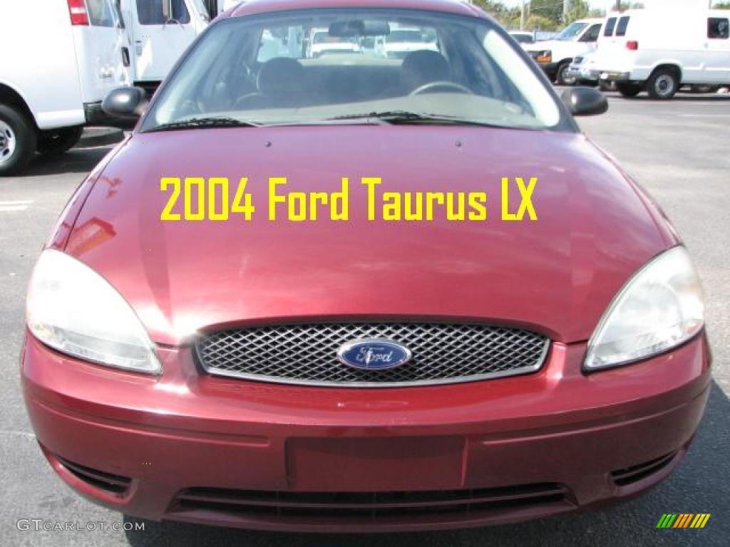 2004 Taurus LX Sedan - Merlot Metallic / Medium Parchment photo #2