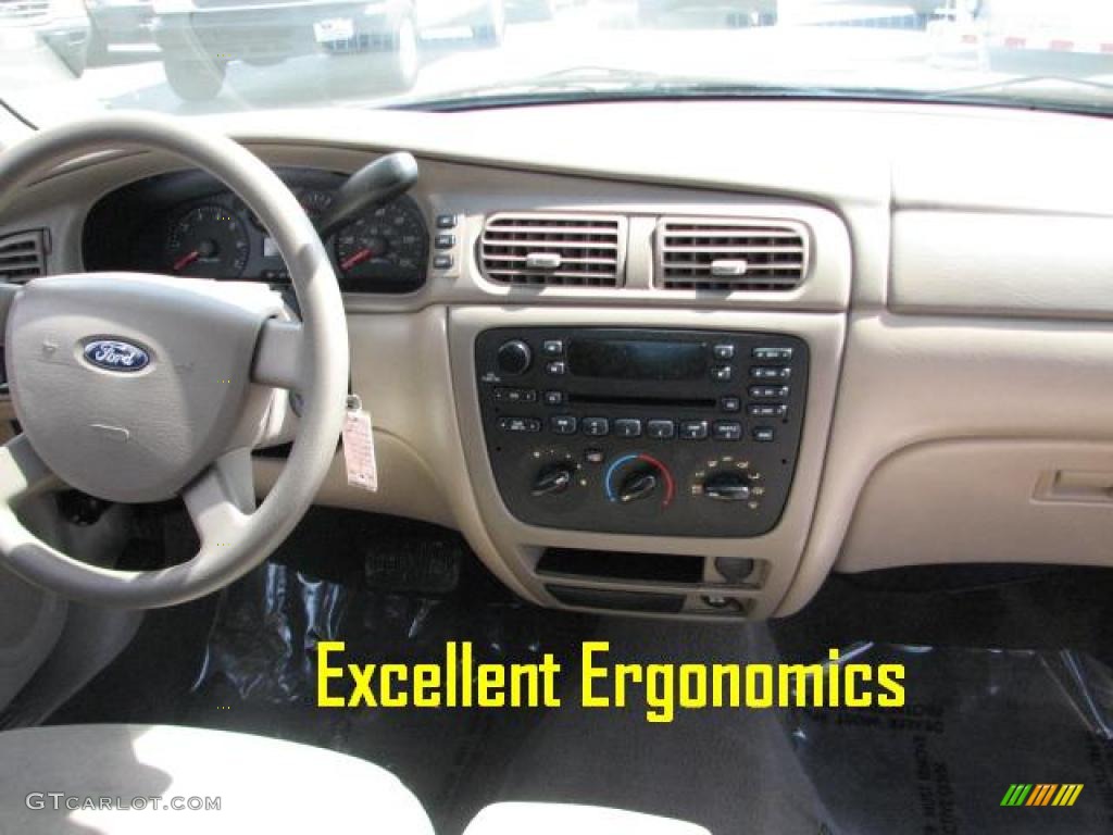 2004 Taurus LX Sedan - Merlot Metallic / Medium Parchment photo #15