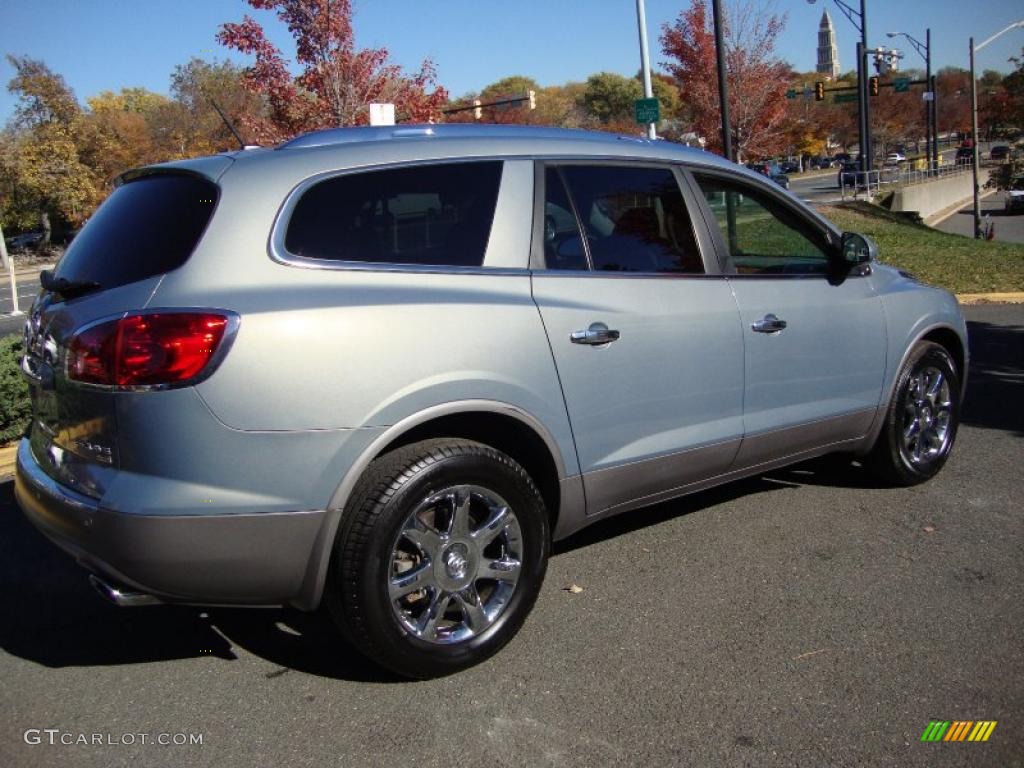 2008 Enclave CXL AWD - Blue Gold Crystal Metallic / Titanium/Dark Titanium photo #9