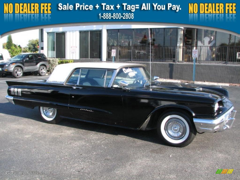 1960 Thunderbird Hardtop - Raven Black / Black/White photo #1