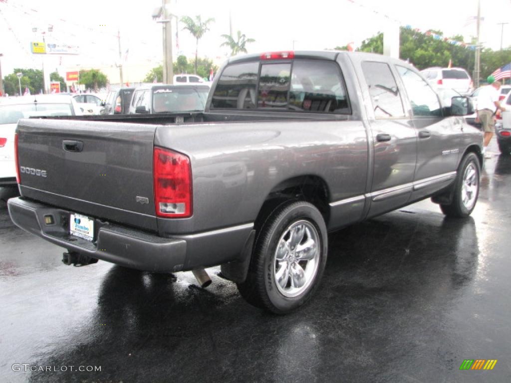 2004 Ram 1500 Laramie Quad Cab - Graphite Metallic / Dark Slate Gray photo #9