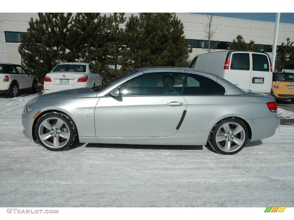 2009 3 Series 335i Convertible - Titanium Silver Metallic / Black Dakota Leather photo #2