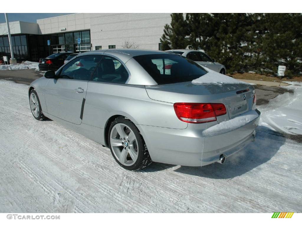 2009 3 Series 335i Convertible - Titanium Silver Metallic / Black Dakota Leather photo #3