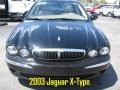 2003 Ebony Black Jaguar X-Type 2.5  photo #2