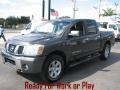 2005 Smoke Gray Nissan Titan LE Crew Cab 4x4  photo #5