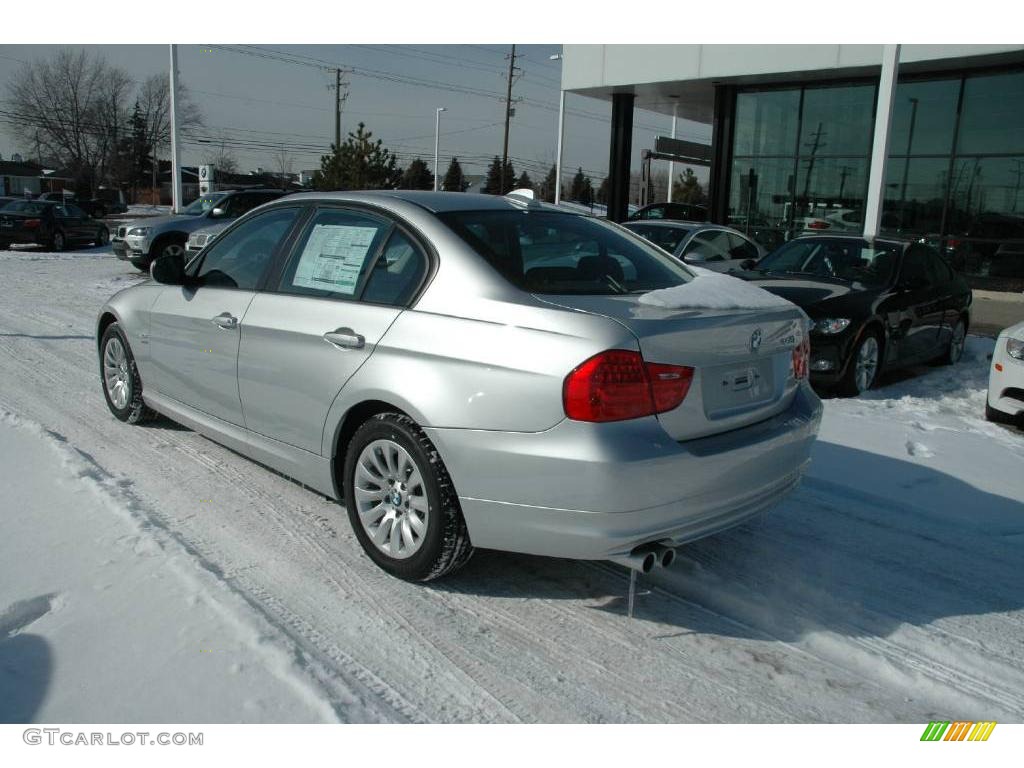 2009 3 Series 328xi Sedan - Titanium Silver Metallic / Black photo #3