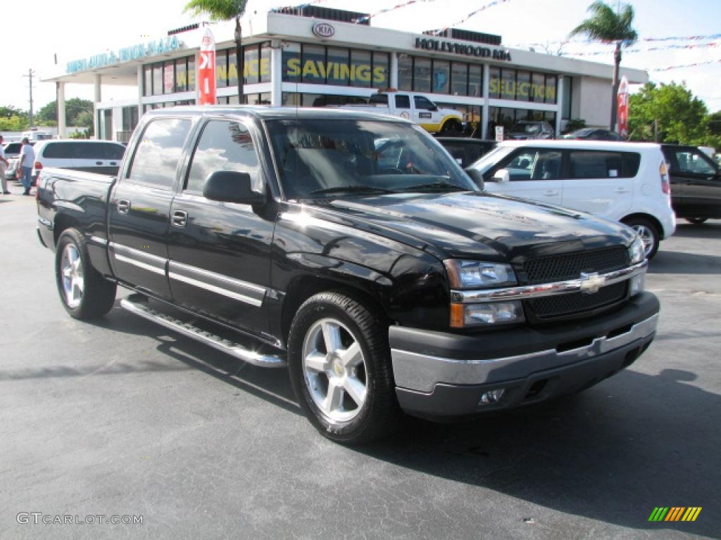 2005 Silverado 1500 LS Crew Cab - Black / Medium Gray photo #1