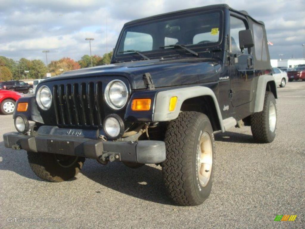 2002 Wrangler Sport 4x4 - Black / Agate Black photo #1