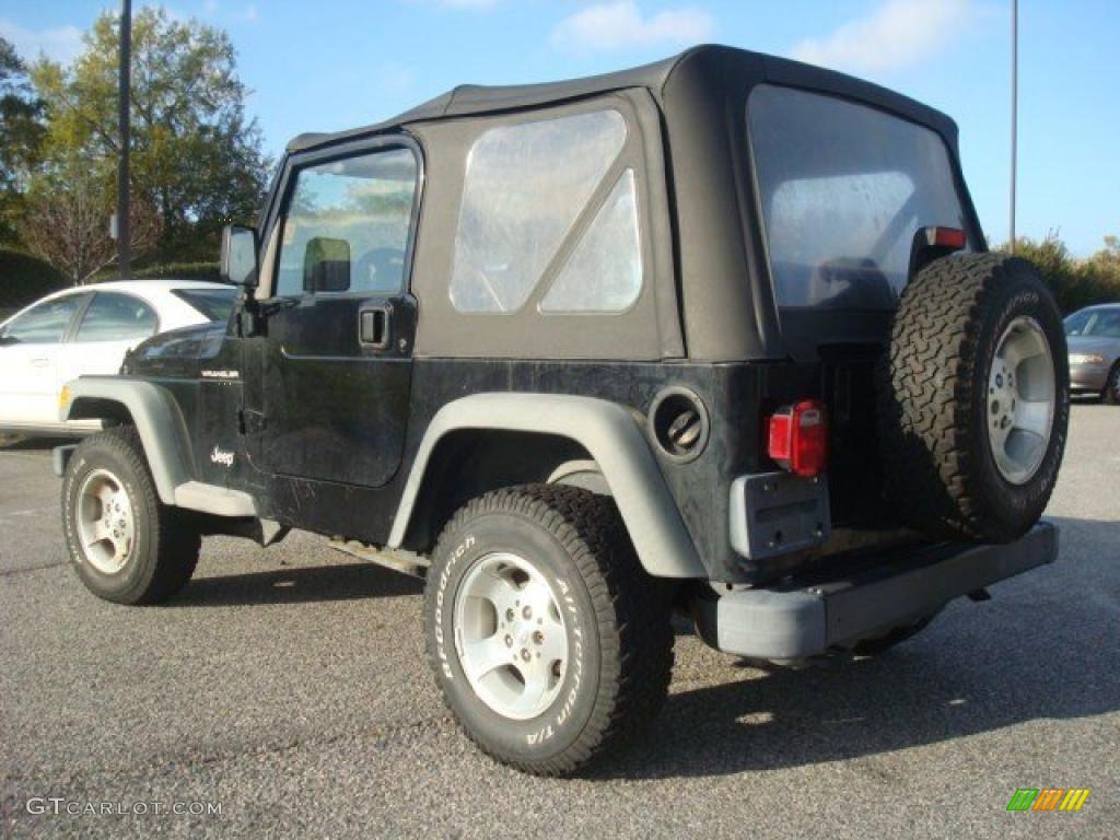 2002 Wrangler Sport 4x4 - Black / Agate Black photo #3