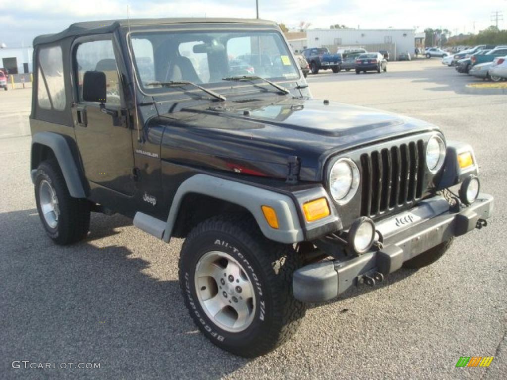 2002 Wrangler Sport 4x4 - Black / Agate Black photo #6