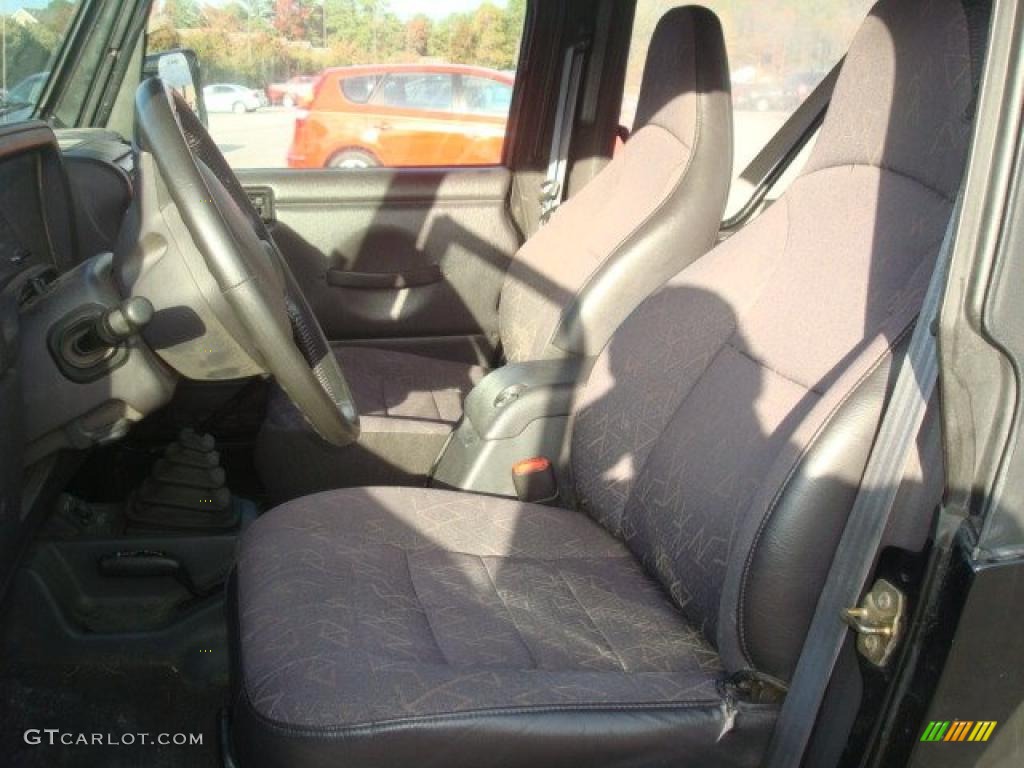 2002 Wrangler Sport 4x4 - Black / Agate Black photo #8