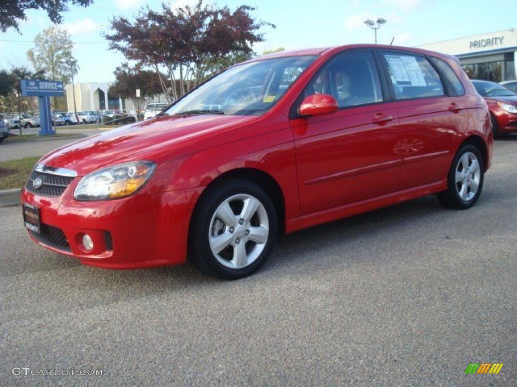 Spicy Red 2008 Kia Spectra 5 SX Wagon Exterior Photo #39807212