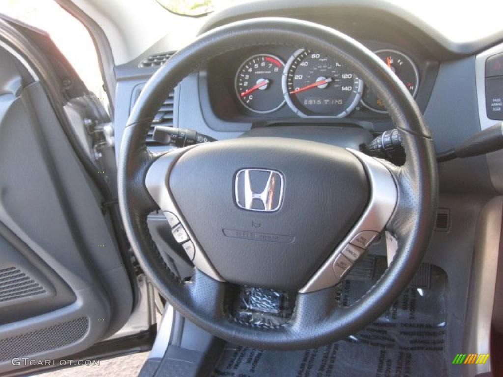 2006 Honda Pilot EX-L Gray Steering Wheel Photo #39807608