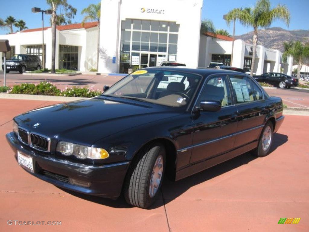 2001 7 Series 740iL Sedan - Orient Blue Metallic / Sand Beige photo #1