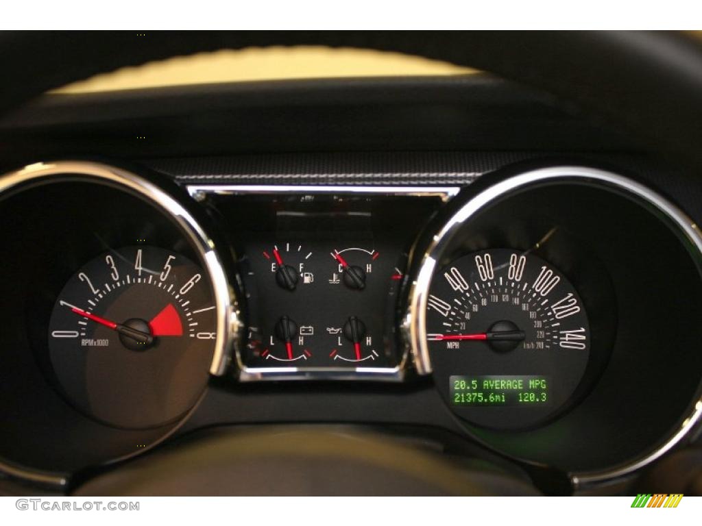 2009 Ford Mustang GT/CS California Special Coupe Gauges Photo #39809751
