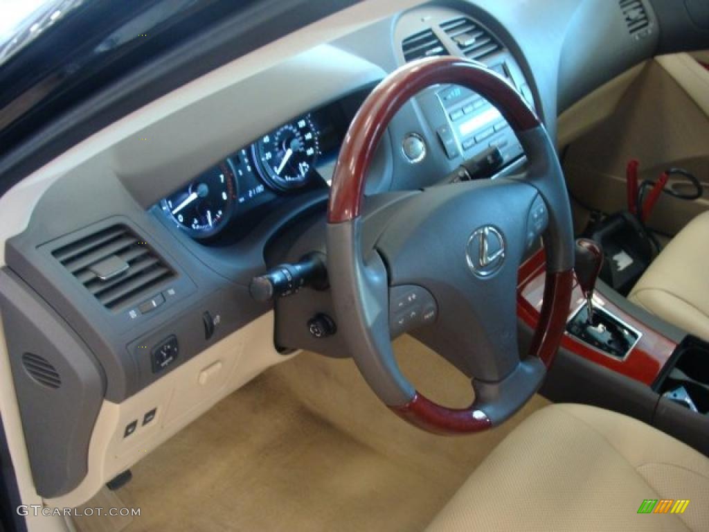 2008 Lexus ES 350 Cashmere Steering Wheel Photo #39810887