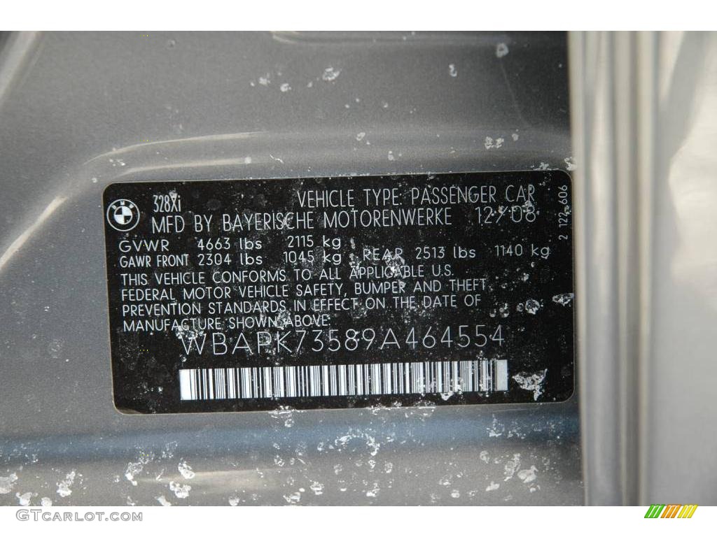 2009 3 Series 328xi Sedan - Space Grey Metallic / Grey Dakota Leather photo #18