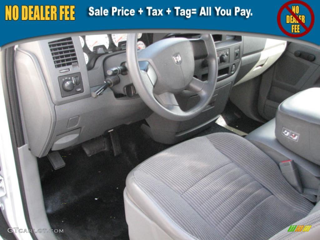 2006 Ram 1500 ST Regular Cab - Bright White / Medium Slate Gray photo #15