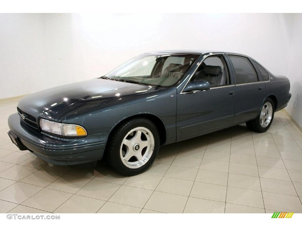 1996 Impala SS - Dark Gray Green Metallic / Gray photo #3