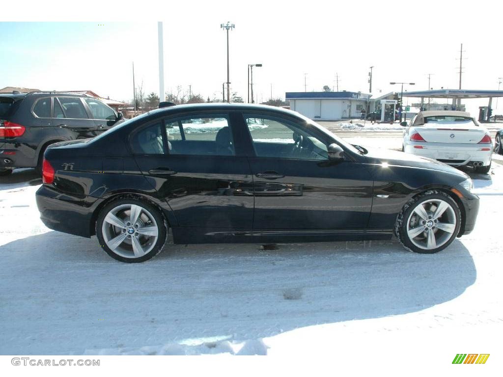 2009 3 Series 335i Sedan - Jet Black / Black Dakota Leather photo #6