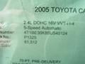 2005 Super White Toyota Camry LE  photo #22